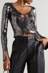 Solaris Sequined Top | Dress In Beauty