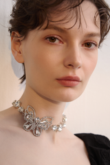 Butterfly Charm Choker Necklace | Dress In Beauty