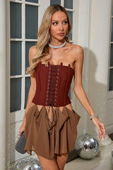 Electric Rose Corset Skirt Set