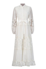 Quenna Lace Panel Midi Dress | Dress In Beauty