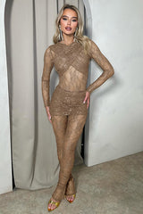 Private Location Wrapped Lace Jumpsuit | Dress In Beauty