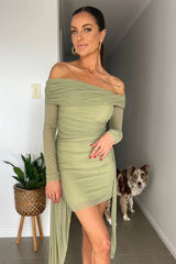 Yasmin Off Shoulder Mini Dress | Dress In Beauty