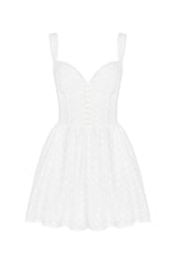 Brigitte Broderie Anglais Corset Mini Dress