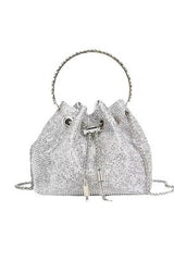 Mattea Crystal Embellished Bucket Bag