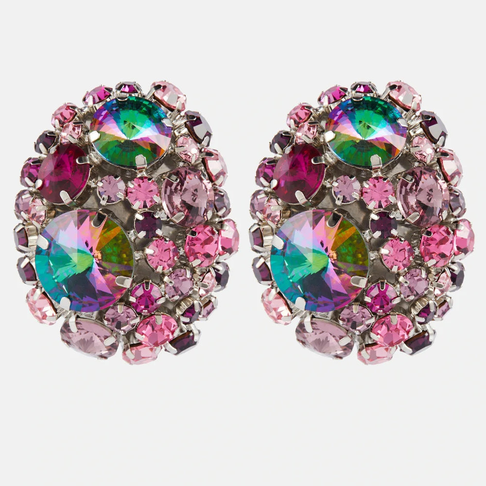 Nora Crystal Ear Clip Earrings | Dress In Beauty