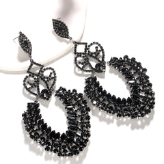 Madalina Black Earrings