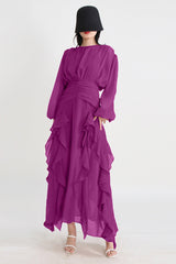 Leonie Ballon Sleeve Maxi Dress | Dress In Beauty