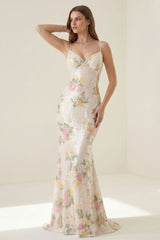 Elora Floral Sequin Lace-Up Mermaid Dress | Dress In Beauty