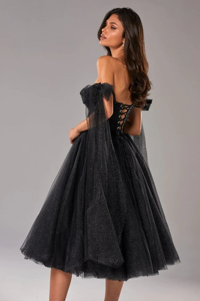 Sparkly Off Shoulder Tulle Dress | Dress In Beauty