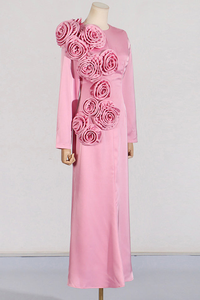 Solid Patchwork Appliques Elegant Dress | Dress In Beauty