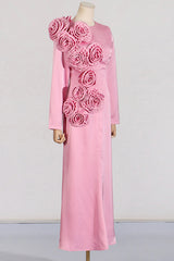 Solid Patchwork Appliques Elegant Dress | Dress In Beauty