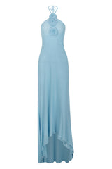 Floral Appliqué Halter Neck Maxi Dress | Dress In Beauty