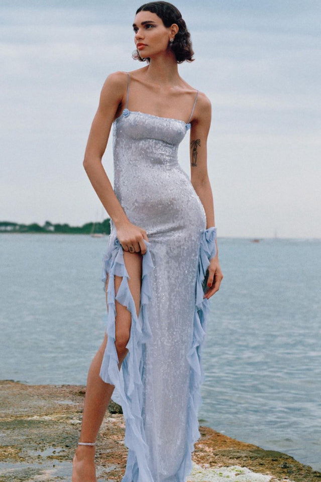 Othniel Sequin Embellished Ruffle Dress | Dress In Beauty