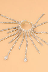 Kacey Rhinestone Tassel Ring