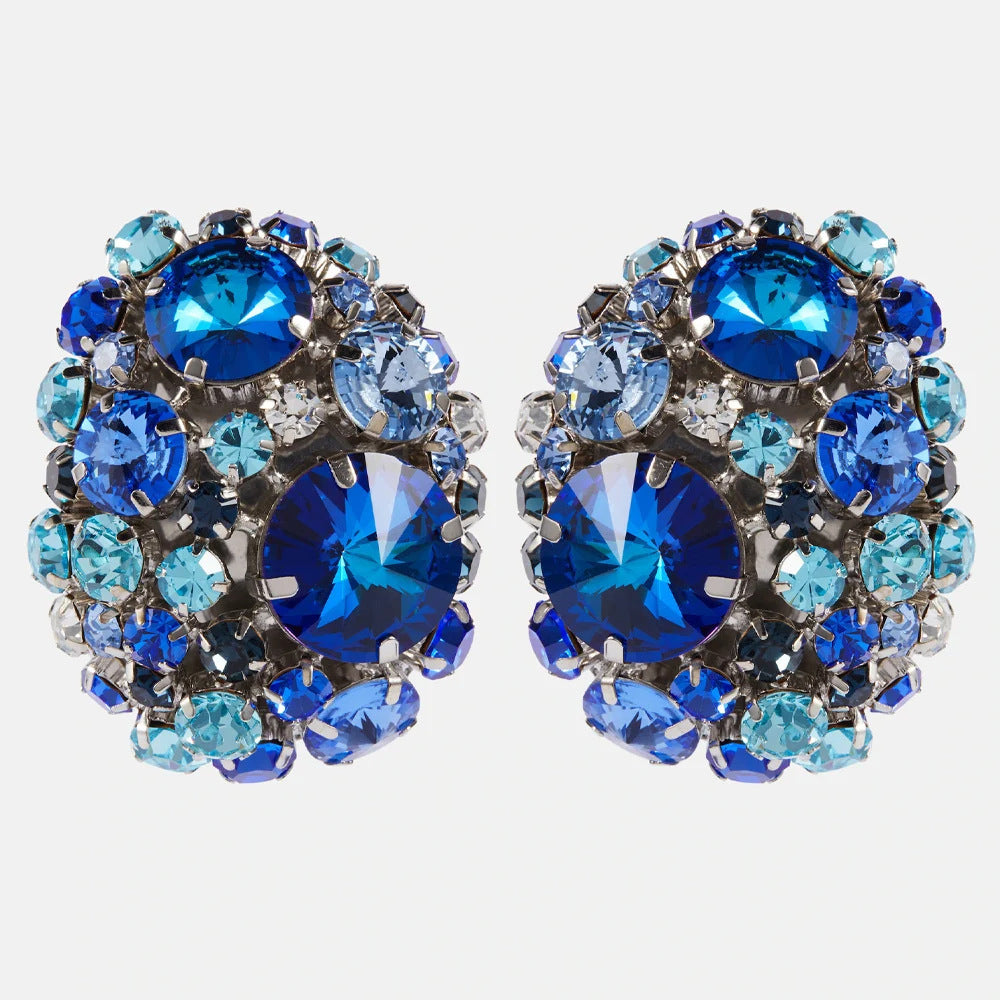 Nora Crystal Ear Clip Earrings | Dress In Beauty