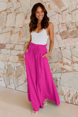 Basic High Waisted Flare Trousers | Dress In Beauty