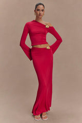 Ainsley Asymmetrical Maxi Skirt