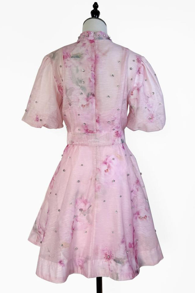 Caroline Floral Print Mini Dress | Dress In Beauty