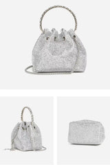 Mattea Crystal Embellished Bucket Bag