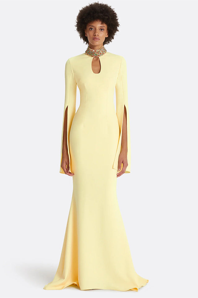 Laksha Cape Sleeve Cutout Maxi Dress | Dress In Beauty