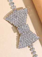 Rhinestone Bowknot Necklace | Dress In Beauty