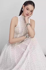 Lucas Black Lace Sleeveless Dress | Dress In Beauty