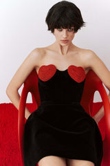 Red Crystal Heart Dress | Dress In Beauty
