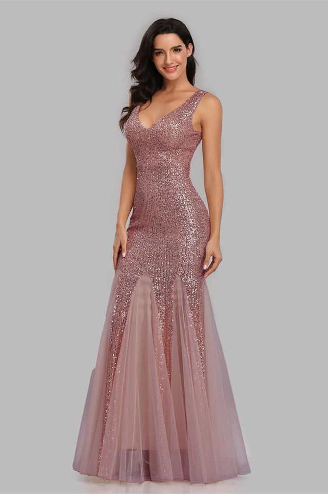 Adeline Sparkly Sequin Fishtail Gown | Dress In Beauty