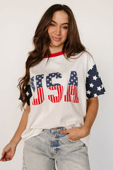 All American Girl Boyfriend Tee | Dress In Beauty