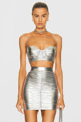 Bauer Ruched Bralette + Riley Skirt Set | Dress In Beauty