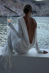 Quintina Plunging Back Maxi Dress