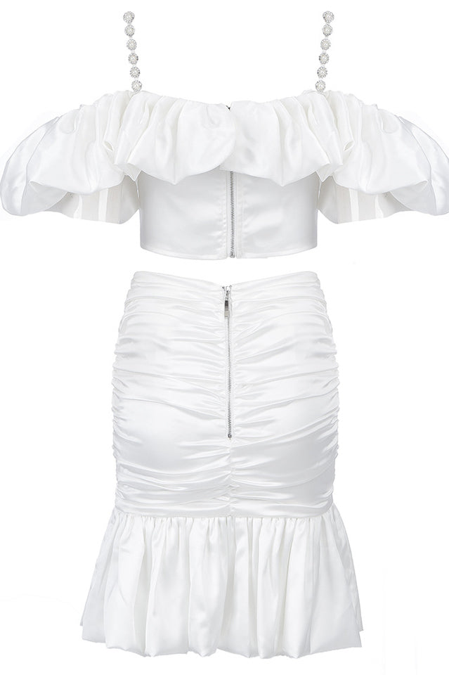 Lucra Satin Top & Mermaid Skirt Set | Dress In Beauty