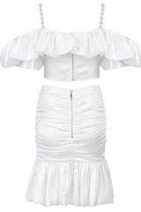 Lucra Satin Top & Mermaid Skirt Set | Dress In Beauty