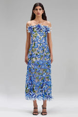 Gloria Floral Embroidery Strapless Maxi Dress | Dress In Beauty