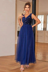 Sequin & Tulle A Line Formal Dress | Dress In Beauty