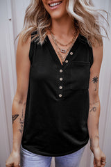 Lambert Half Button Tank Top