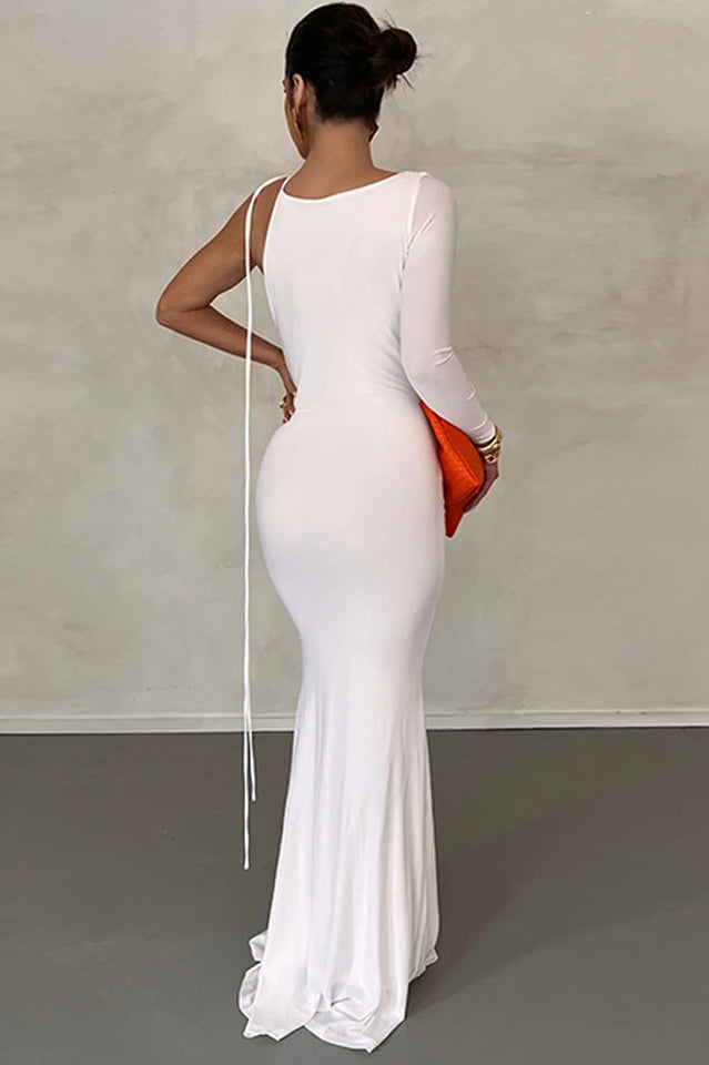 Meliora One Shoulder Backless Maxi Dress | Dress In Beauty