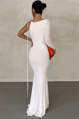Meliora One Shoulder Backless Maxi Dress | Dress In Beauty