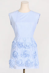 Rose Applique Mini Dress | Dress In Beauty