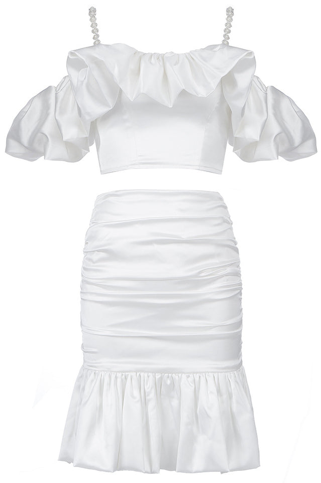 Lucra Satin Top & Mermaid Skirt Set | Dress In Beauty