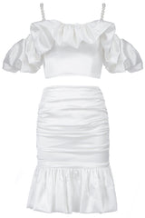 Lucra Satin Top & Mermaid Skirt Set | Dress In Beauty