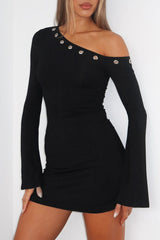 Live Loud Long Sleeve Mini Dress