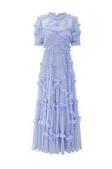 Kinley Ruched Ruffle Hem Maxi Dress | Dress In Beauty