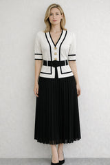 Short Sleeve Pleated Midi Dress | Dress In Beauty