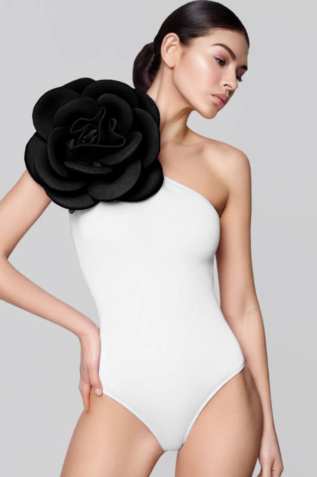 Exaggerated 3D Flower One Piece Swimsuit | Dress In Beauty