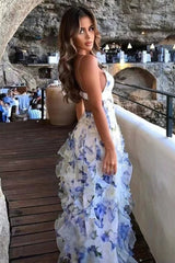 NOÉMIE Ruffled Floral Print Midi Dress | Dress In Beauty