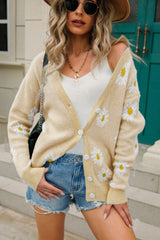 Floral Print Long Sleeve Sweater | Dress In Beauty
