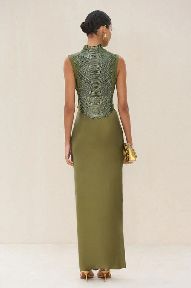 Fedde Fringe Satin Skirt Set | Dress In Beauty