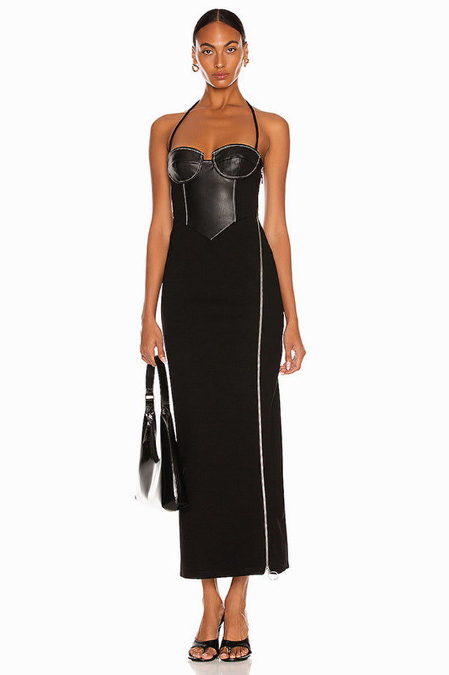 Black Halter Maxi Dress | Dress In Beauty