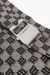 Gray Monogram Mini Skirt | Dress In Beauty